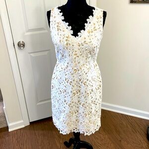 Floral appliqués Ann Taylor Loft dress
